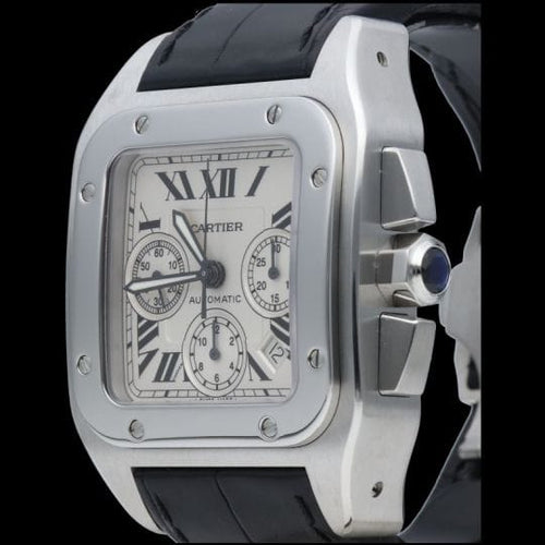 Montre Cartier Montre Santos 100 Xl Chronograph 58 Facettes MT44201