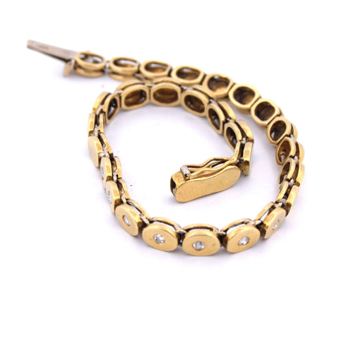 Bracelet Bracelet en or jaune avec diamants 58 Facettes
