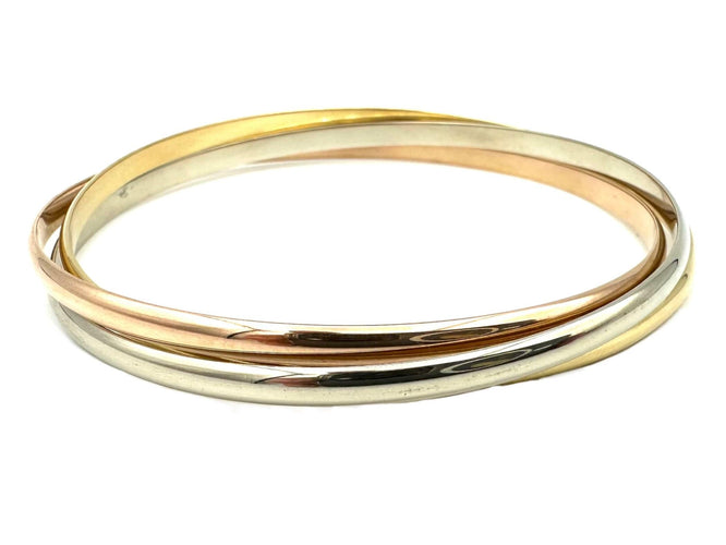 Bracelet CARTIER. Collection "Trinity", bracelet 3 ors 18K (PM) 58 Facettes