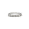 Bague 49 Demi alliance or blanc diamants 58 Facettes 220532R