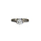 Bague 54.5 Bague solitaire en or blanc et diamant 58 Facettes