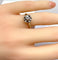 Bague 47 Bague solitaire en or blanc 18 carats et diamant 0,10 carat 58 Facettes AB537