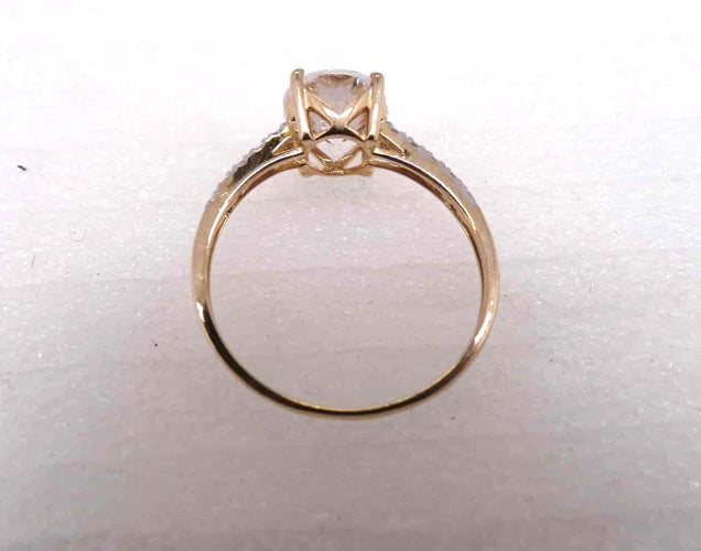 Bague 60 Bague en or, Oxydes de Zirconium 58 Facettes 13052