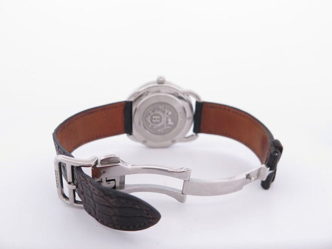 Montre montre HERMES arceau ar7.710 41 mm acier bracelet croco automatique 58 Facettes 268183