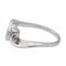 Bague 54 Bague Toi & Moi Or blanc Saphir, Diamant 58 Facettes 2718334CN