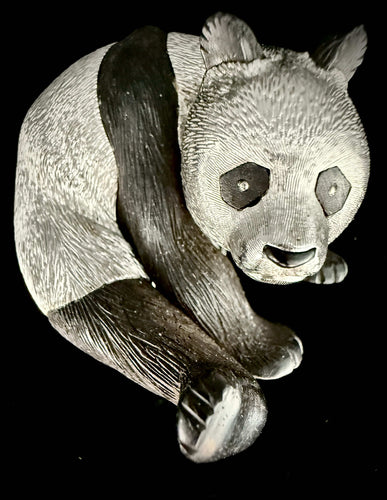 Broche Broche signée Gallopin en forme de panda or blanc et bois d'ébène 58 Facettes