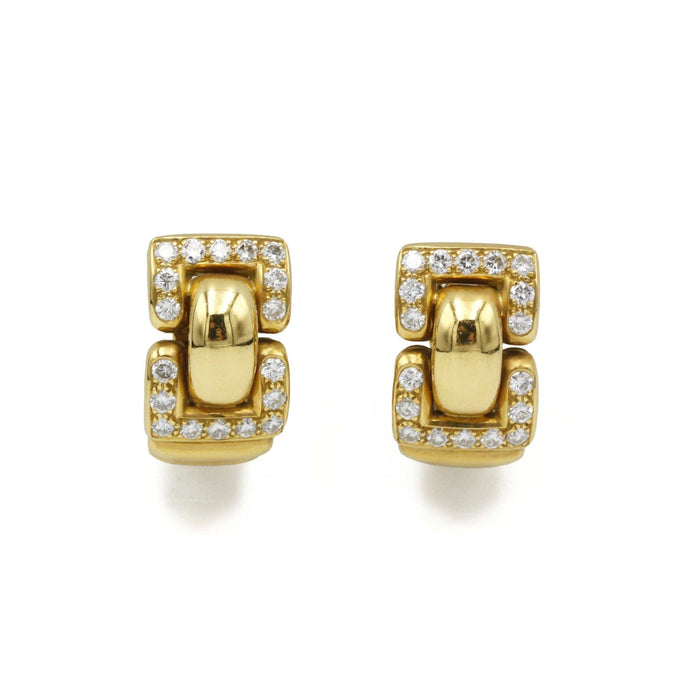 Boucles d'oreilles Clips d'oreilles or jaune diamants 58 Facettes 220370R