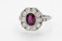 Bague 50 Bague ancienne en or blanc, rubis et diamants, Royaume-Uni 58 Facettes 9834