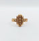 Bague 54.5 Bague marquise victorienne or rose ornée de perles dans une monture finement travaillée 58 Facettes A04592