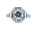 Bague 57 Bague or blanc, diamant 1,95 carat, époque ART DECO 58 Facettes AB654