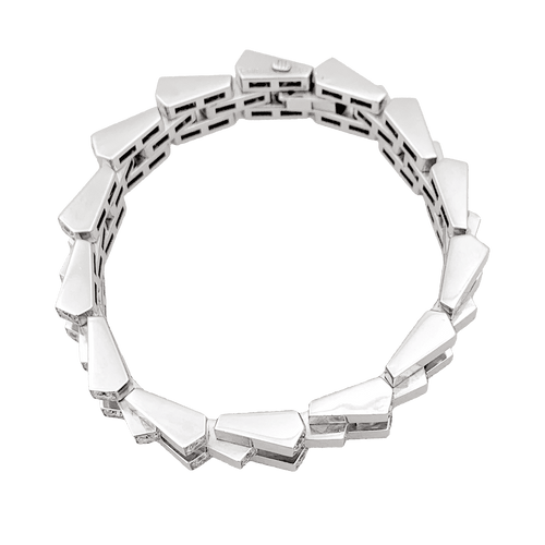 Bracelet Bracelet Vintage Boucheron, "Crémaillère", platine, diamants. 58 Facettes 34542