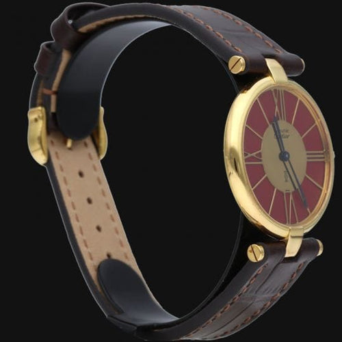 Montre Cartier Montre Must De Cartier Vermeil 58 Facettes MT43322