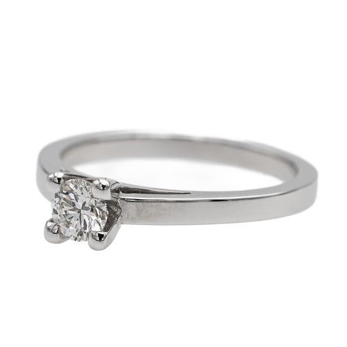 Bague 53 Bague Solitaire Or blanc Diamant 58 Facettes 578752RV