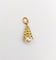 Pendentif Pendentif vintage or jaune cône orné d'une perle 58 Facettes A06072
