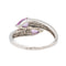Bague 55 Bague Toi & Moi Or blanc Saphir, Diamant 58 Facettes 2842407CN