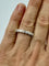 Bague Alliance demie or blanc diamants 58 Facettes