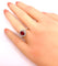 Bague 50 Bague en or blanc, rubis 1,28 Birman et diamants 58 Facettes AB423