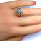 Bague 49.0 Bague marguerite en or blanc 18 carats en diamants 58 Facettes AB259