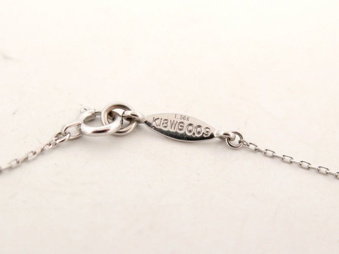 Collier collier AHKAH pendentif fleurs en or blanc 18k diamants roses 58 Facettes 271723