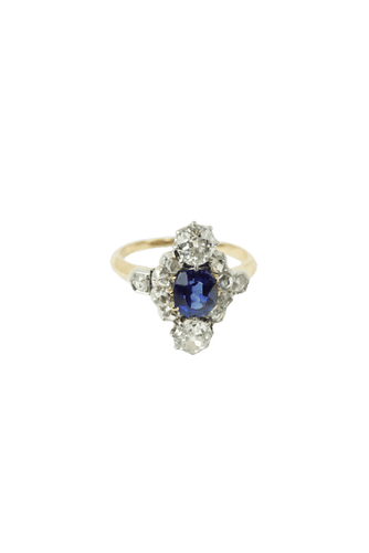 Bague 52 Bague marquise or jaune saphir diamants 58 Facettes SQ 5172049