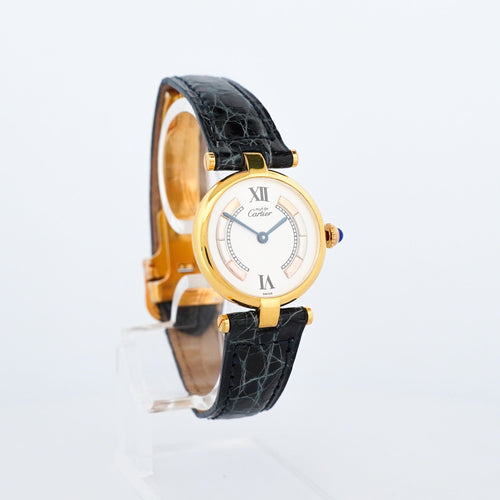 Montre CARTIER - Montre Must Vendôme - Ivory trinity dial - SM 58 Facettes