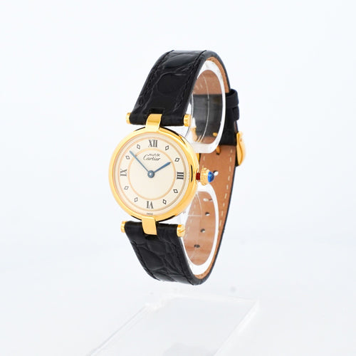 Bague Cartier Must Vendôme - Gold ring dial - SM 58 Facettes