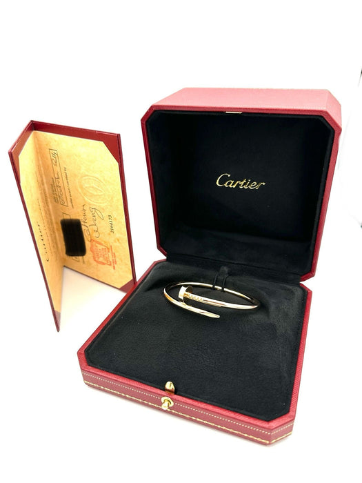 CARTIER. Bracelet "Juste un clou", or rose 16cm (full set) 58 Facettes