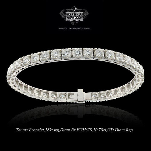 Bracelet Bracelet Tennis en or blanc et diamants 10,78 carats 58 Facettes XG-200478