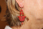 Boucles d'oreilles Boucles d'oreilles antiques en or jaune et corail 58 Facettes 7714