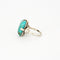Bague 52 Bague turquoise et or blanc 58 Facettes