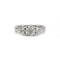 Bague 55 Bague Trilogie - Or blanc et diamants 58 Facettes 1082