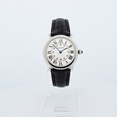 Montre CARTIER - Montre Ronde Solo - Ivory roman dial - SM 58 Facettes
