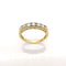 Yellow gold and diamond ring