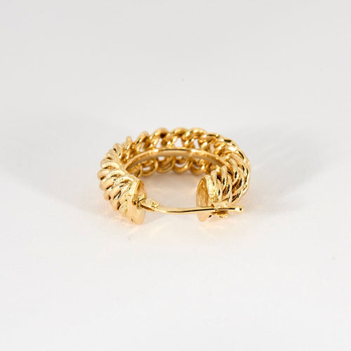 Boucles d'oreilles Boucles d'oreilles or jaune maille américaine 58 Facettes LP758/5