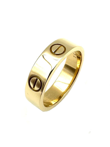 Bague 56 CARTIER. Collection "LOVE", Bague or jaune 18K 58 Facettes