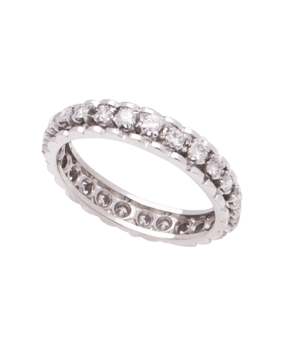 Alliance Tour Complet Or blanc 18K Diamant