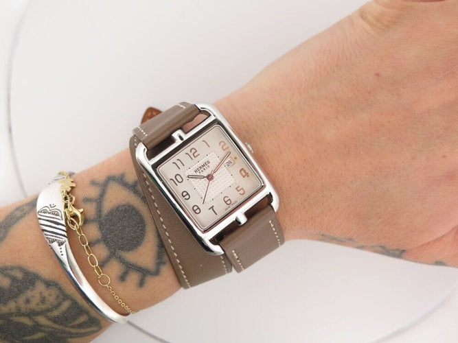 Montre montre HERMES cape cod double tour tgm cc2.710 40 mm quartz 58 Facettes 265761