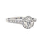 Bague 54 Bague Solitaire Or blanc Diamant 58 Facettes 578821RV