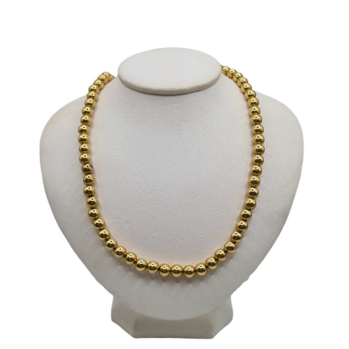 Collier Collier boules or jaune 18 carats 58 Facettes