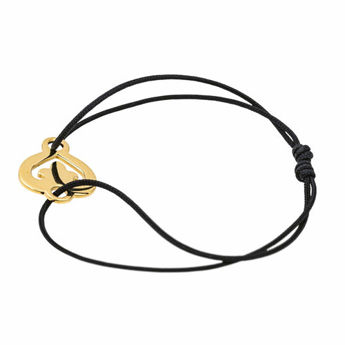 Bracelet O.J. Perrin Bracelet Cordon Cœur Légende Or jaune 58 Facettes 4263951RV