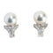 Boucles d'oreilles Boucles d'oreilles en or blanc, perles australiennes SS, diamants naturels 2,22 ct 58 Facettes MG-201144