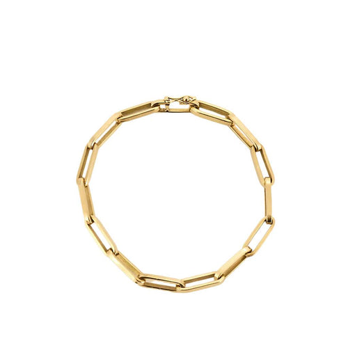 Bracelet Bracelet en or jaune, maille forçat 58 Facettes CHA5764