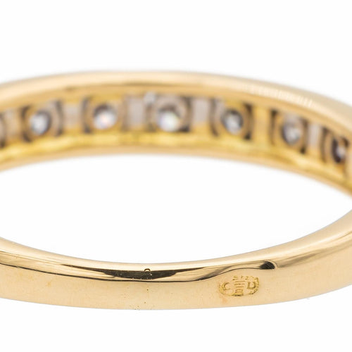 Bague 51 Bague Demi alliance Or jaune Diamant 58 Facettes 1733143CN