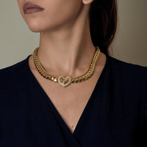 Collier Chopard Collier Happy Diamonds en or jaune et diamants 58 Facettes NAR0893