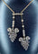 Boucles d'oreilles Parure collier négligé et boucles d’oreilles en or et argent, diamants, Napoléon III 58 Facettes AB437