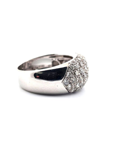 Bague 56 Bague en or blanc avec diamants 58 Facettes