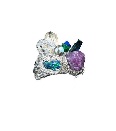 Bague 51.5 Création, bague "nature" 58 Facettes 238055