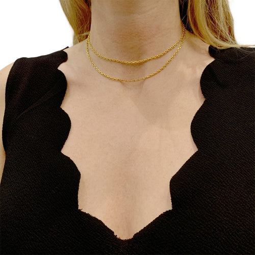 Collier Sautoir en or jaune. 58 Facettes 35113