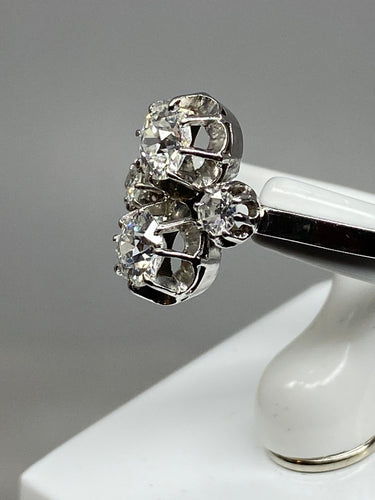 Bague 56 Bague Toi & Moi diamants vers 1930 58 Facettes AB68