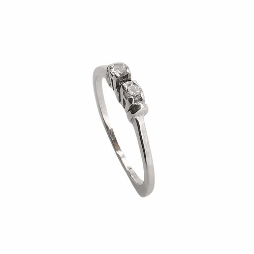 Bague 50 Bague en or blanc & diamants 58 Facettes